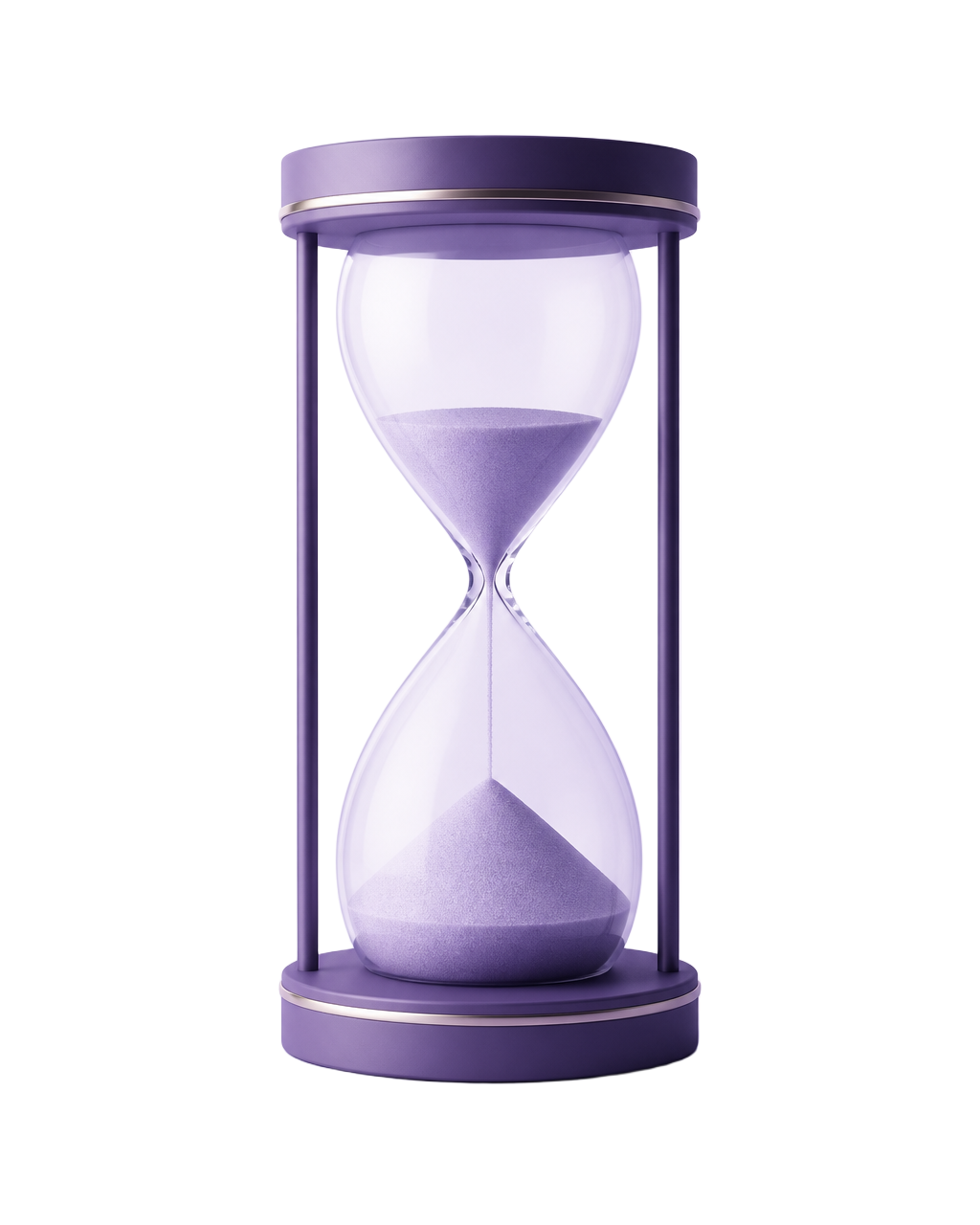 Hourglass counting down to launch